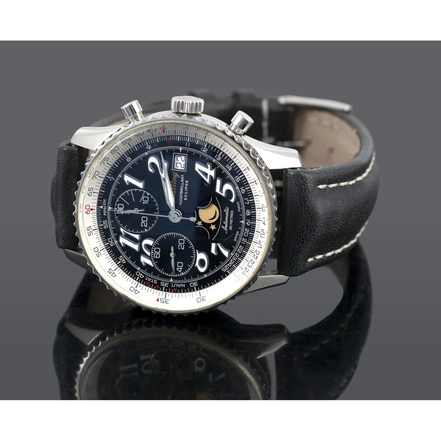 BREITLING Montbrillant eclipse acero 41mm.