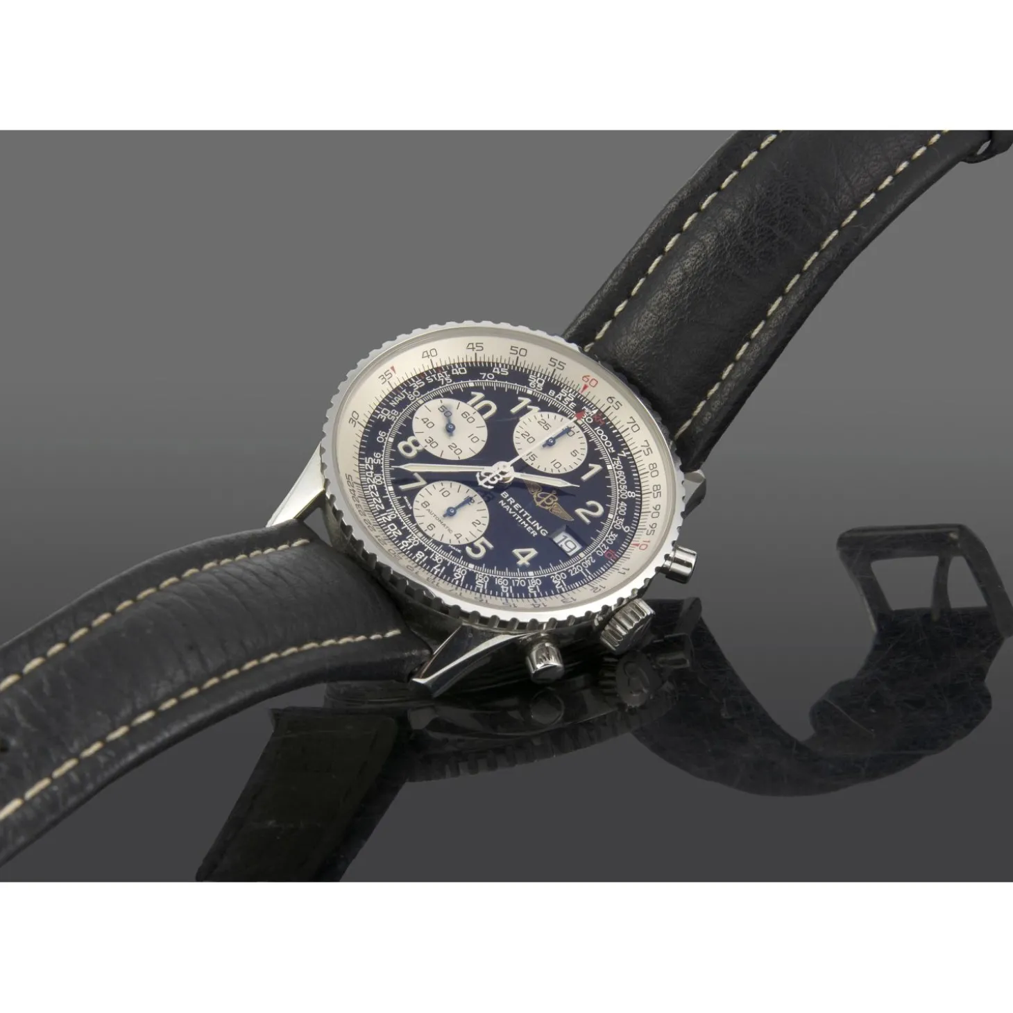 BREITLING Old navitimer acero chronograph cuerda manual 41mm