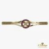 BROCHES / ALFILERES Broche-alfiler oro amarillo rubíes y diamante