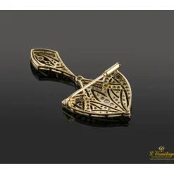 BROCHES / ALFILERES Broche-alfiler oro blanco y diamantes art-decco