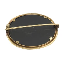BROCHES / ALFILERES Broche-alfiler antiguo oro amarillo y esmalte