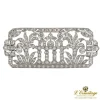 BROCHES / ALFILERES Broche-alfiler art deco oro blanco y diamantes talla antigua