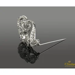 BROCHES / ALFILERES Broche-alfiler oro blanco y diamantes