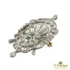 BROCHES / ALFILERES Broche-alfiler art deco oro blanco esmeraldas y diamantes