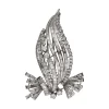 BROCHES / ALFILERES Broche en oro blanco con diamantes naturales.