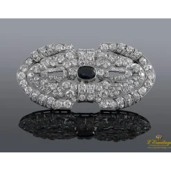 BROCHES / ALFILERES Broche oro blanco y diamantes.
