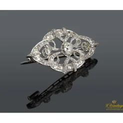 BROCHES / ALFILERES Broche oro blanco y diamantes.