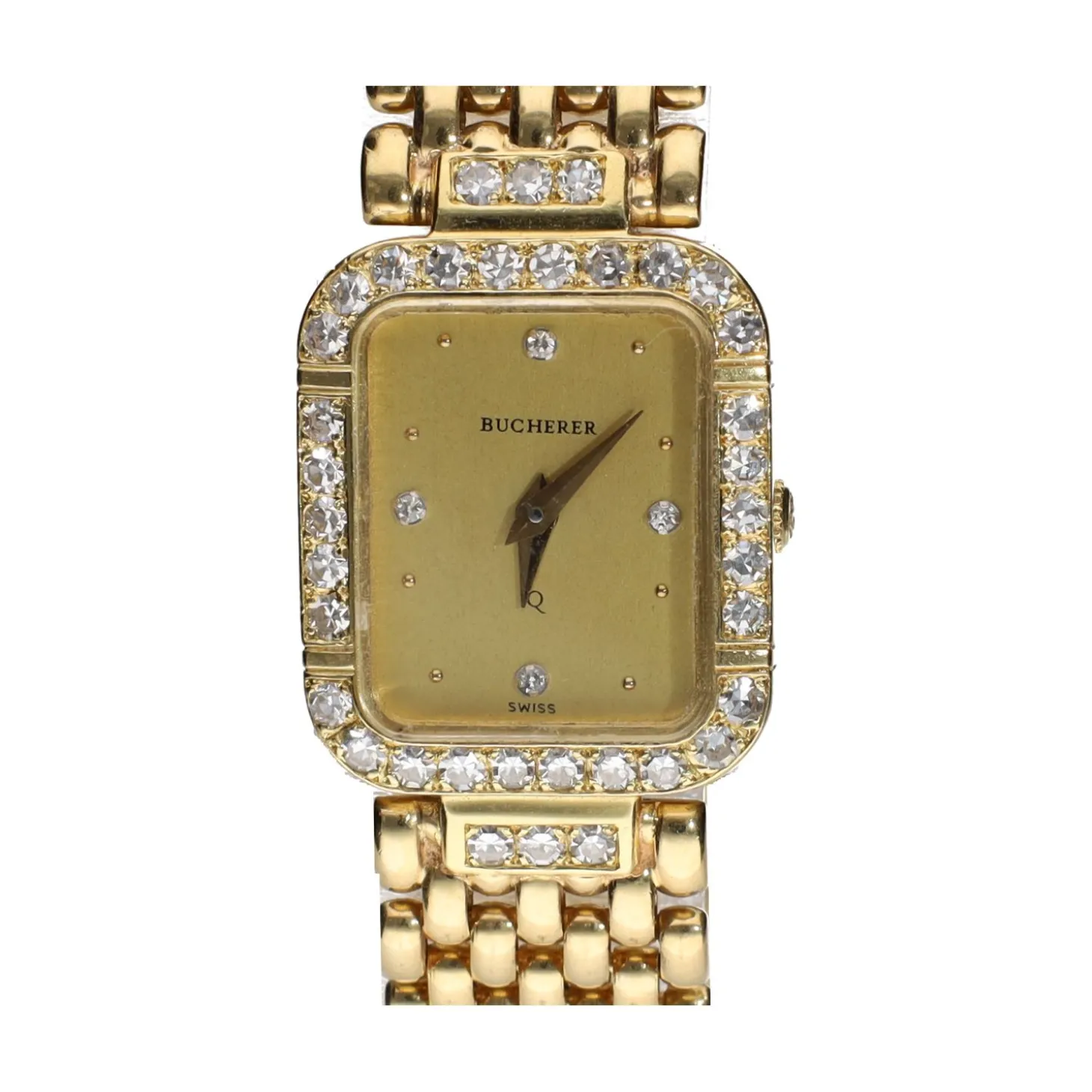 BUCHERER Señora oro amarillo con brillantes.