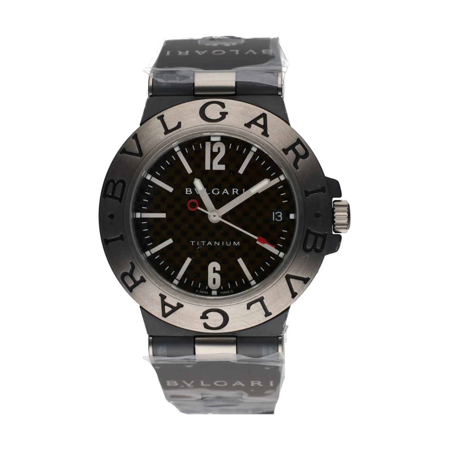 BULGARI Diagono titanium caucho 38mm.