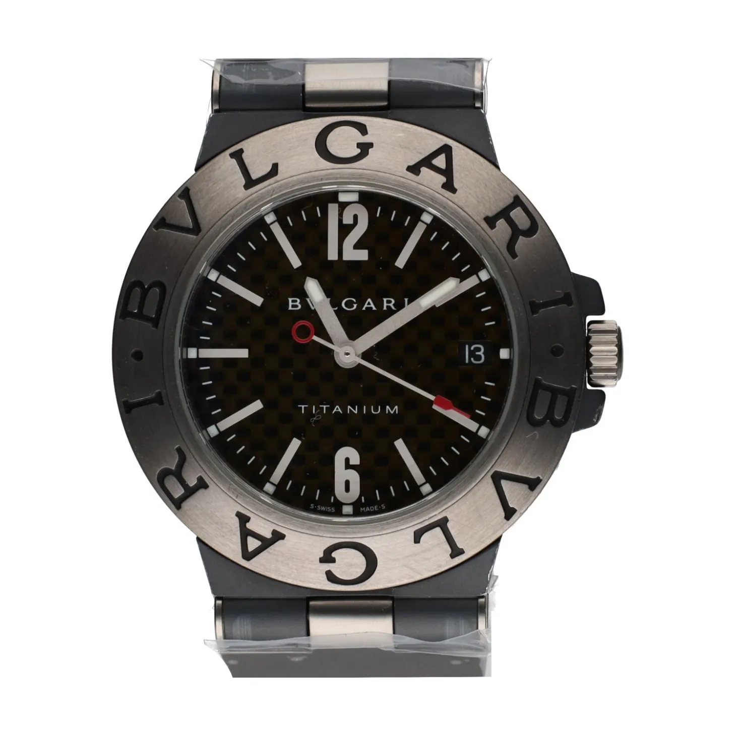 BULGARI Diagono titanium caucho 38mm.