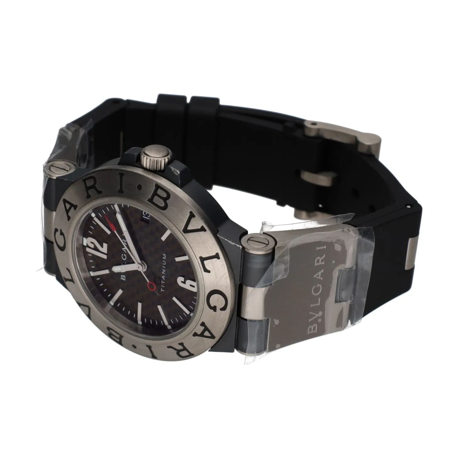 BULGARI Diagono titanium caucho 38mm.