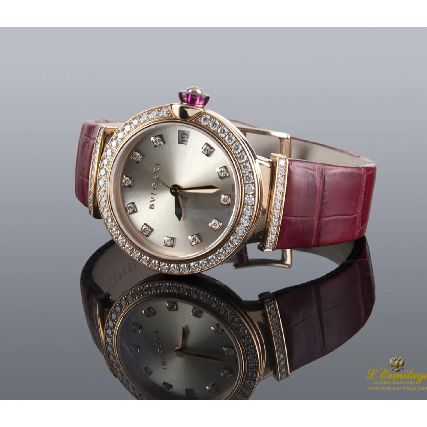 BULGARI Lucea oro rosa y diamantes automático señora