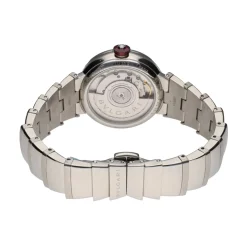 BULGARI Lvcea reloj acero brillantes y madreperla.