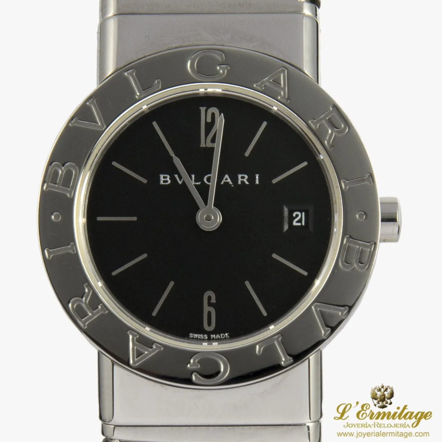 BULGARI Tubogas acero cuarzo señora 26mm