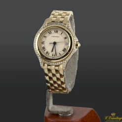 CARTIER Cougar oro amarillo y diamantes cuarzo señora 26mm