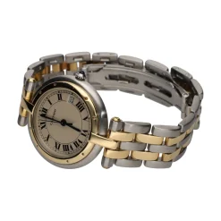 CARTIER Panthere ronde acero y oro 30mm.