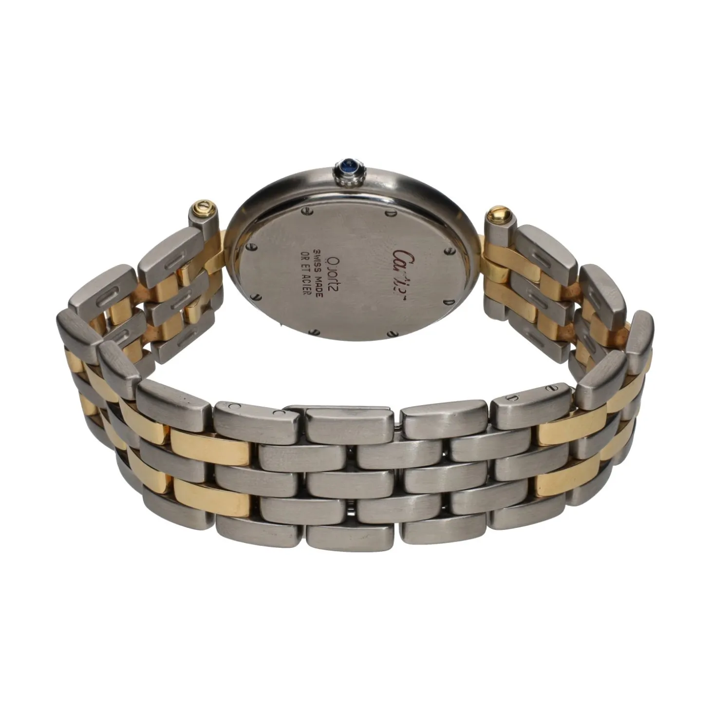 CARTIER Panthere ronde acero y oro 30mm.