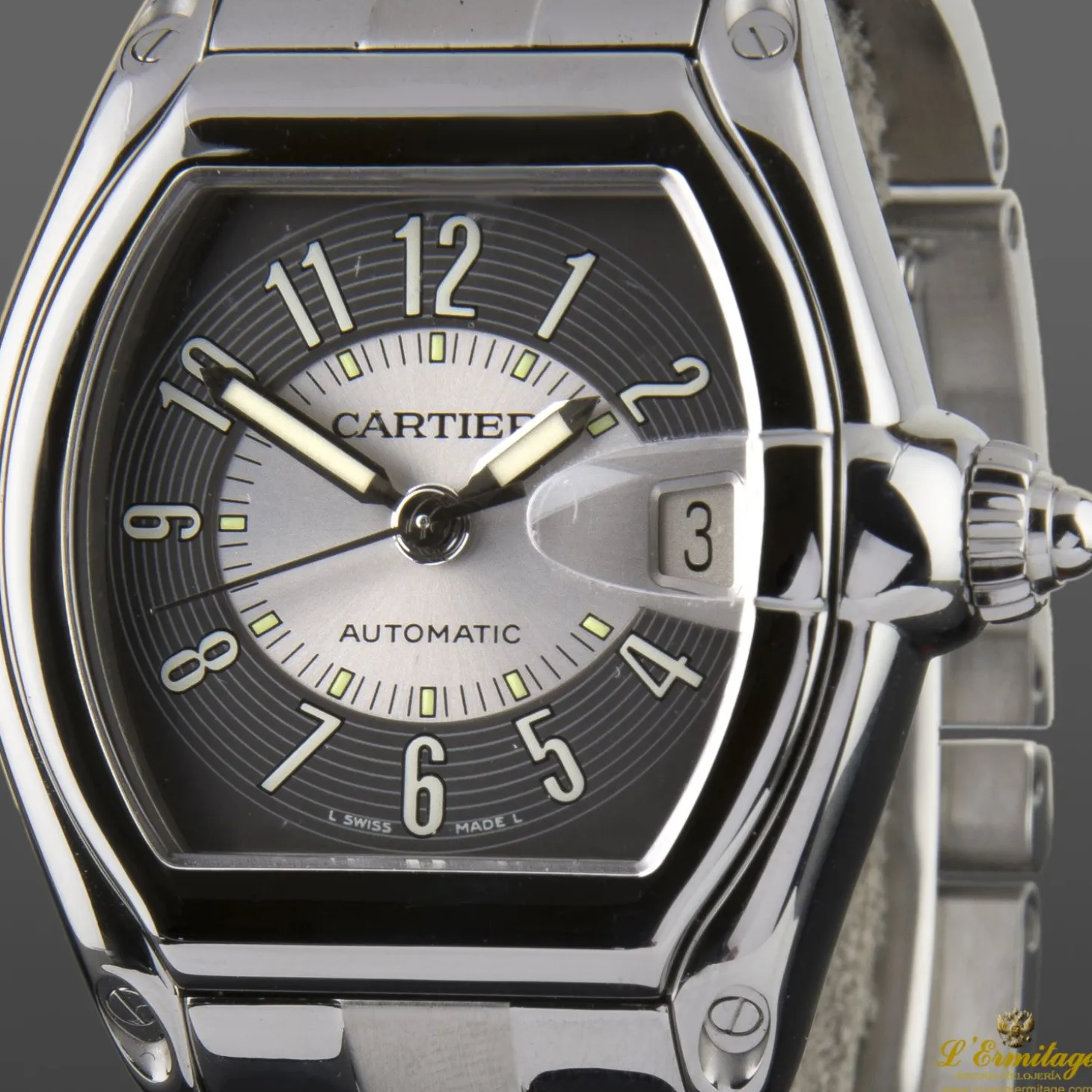 CARTIER Roadster acero automático caballero