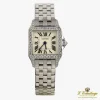 CARTIER Santos demoiselle oro blanco y diamantes cuarzo señora