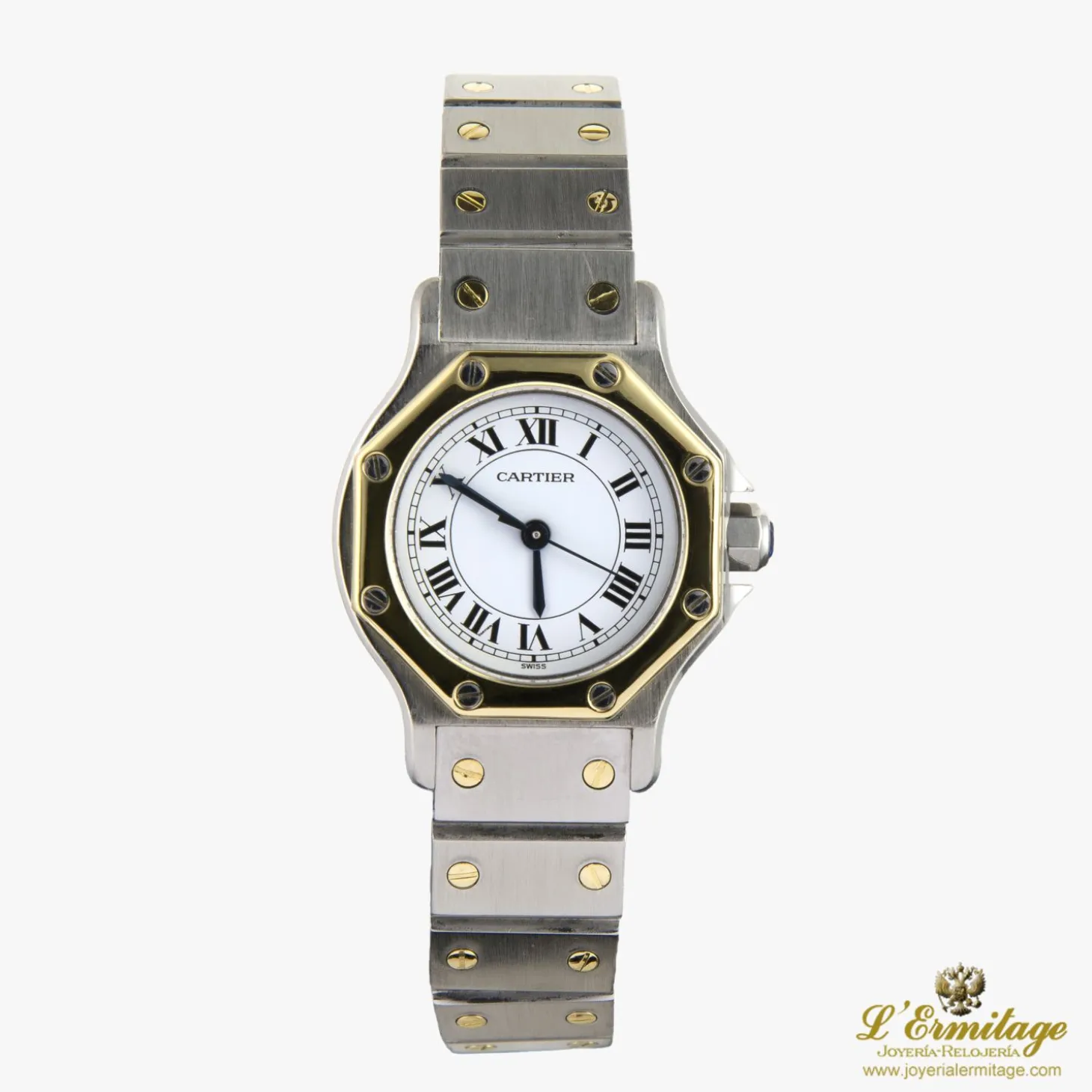 CARTIER Santos octagon acero y oro automático señora