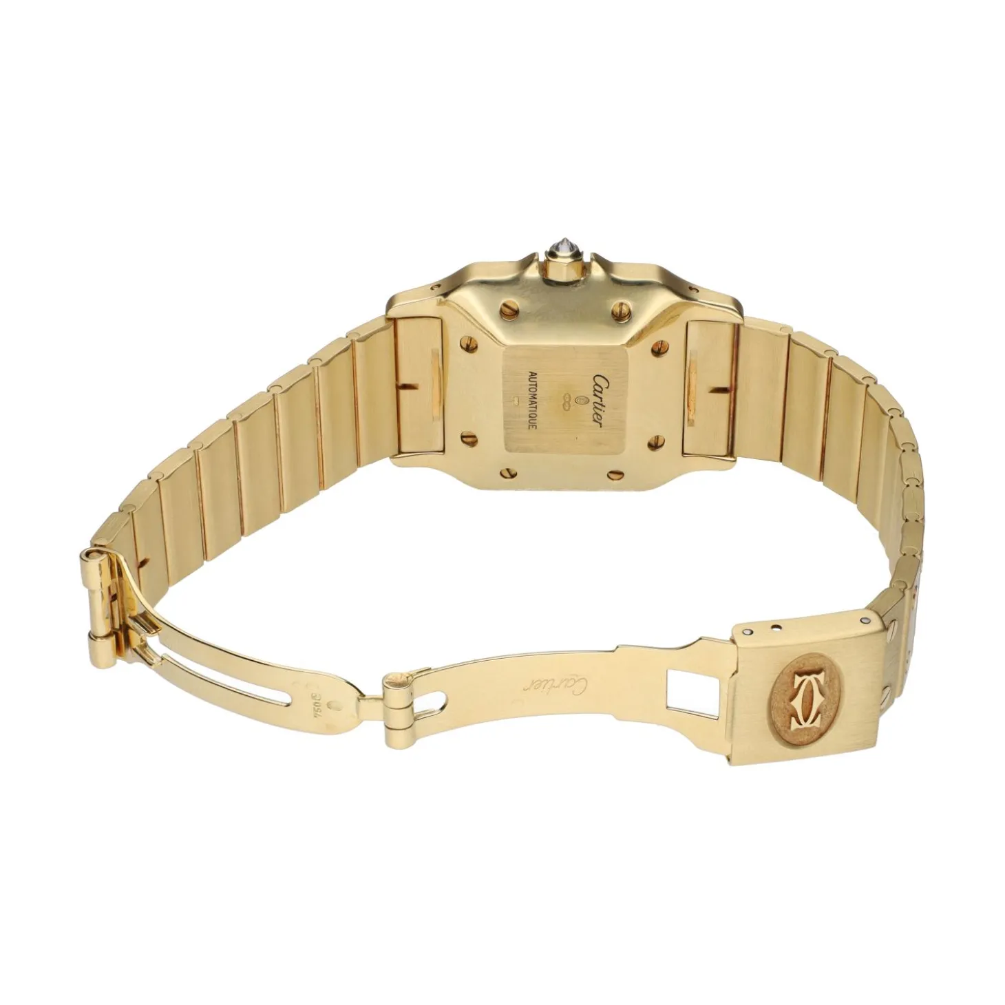 CARTIER Santos oro amarillo brillantes 29mm.