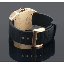 CARTIER Santos 100 oro rosa caucho.