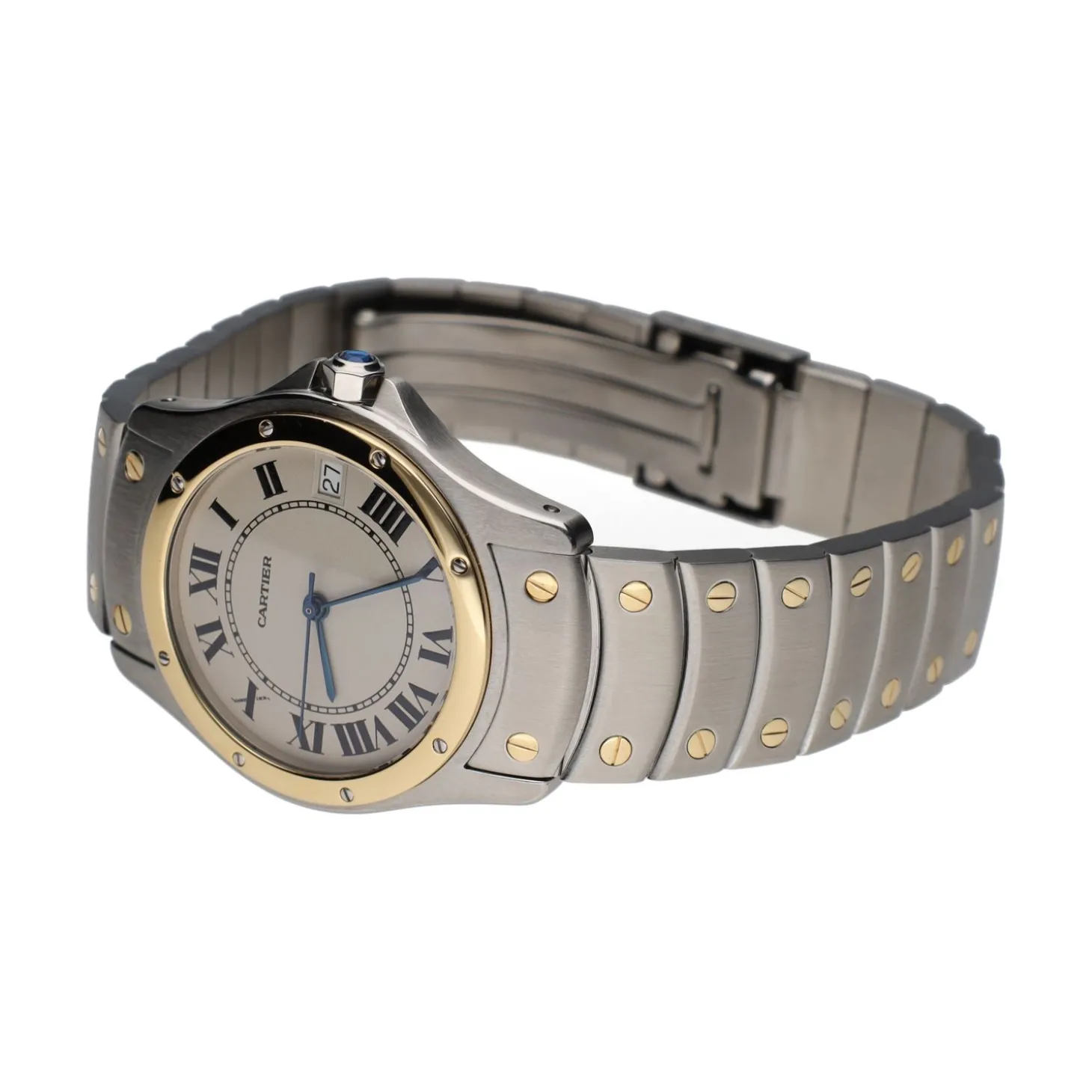 CARTIER Santos ronde acero y oro 33mm.