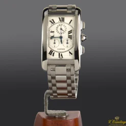CARTIER Tank americaine oro blanco chronoreflex