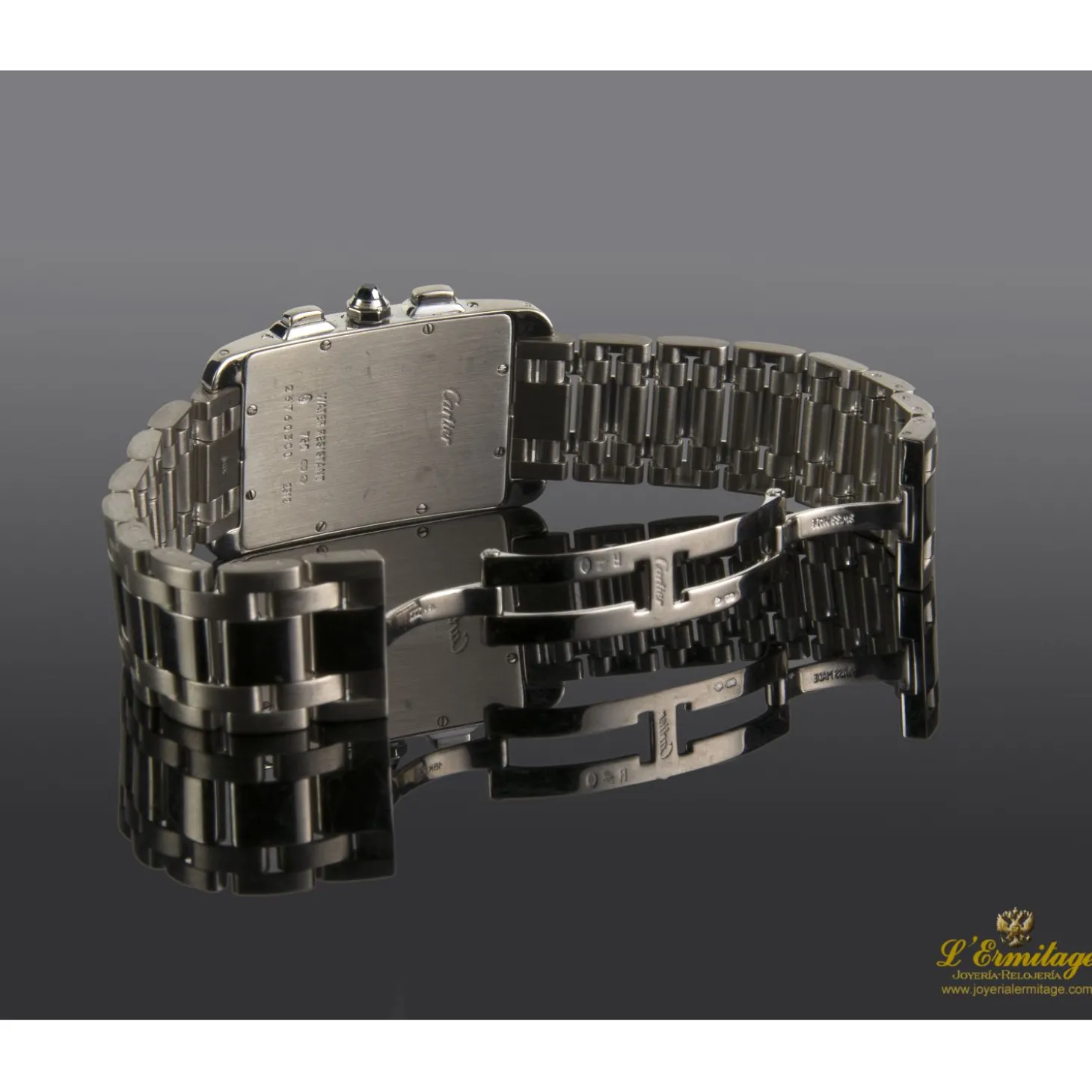CARTIER Tank americaine oro blanco chronoreflex