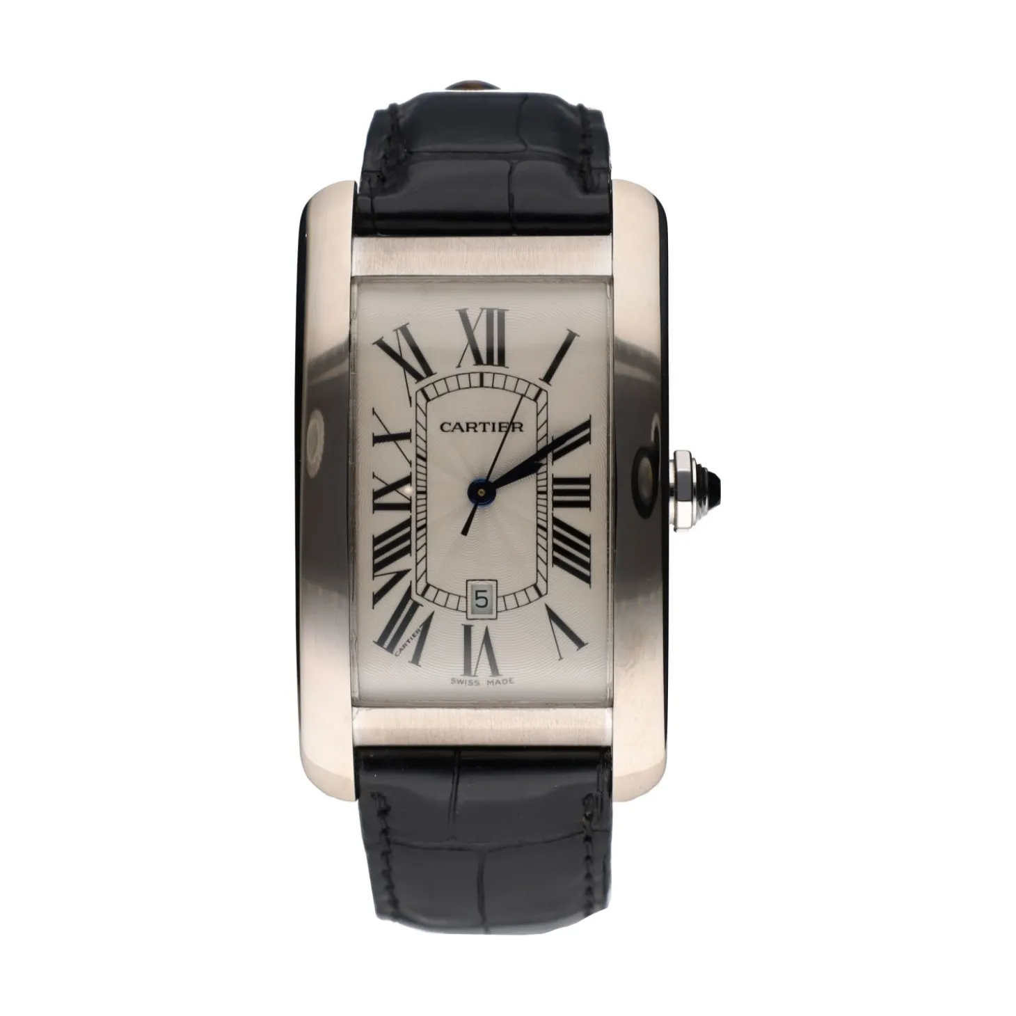CARTIER Tank americano caballero oro blanco 26mm.
