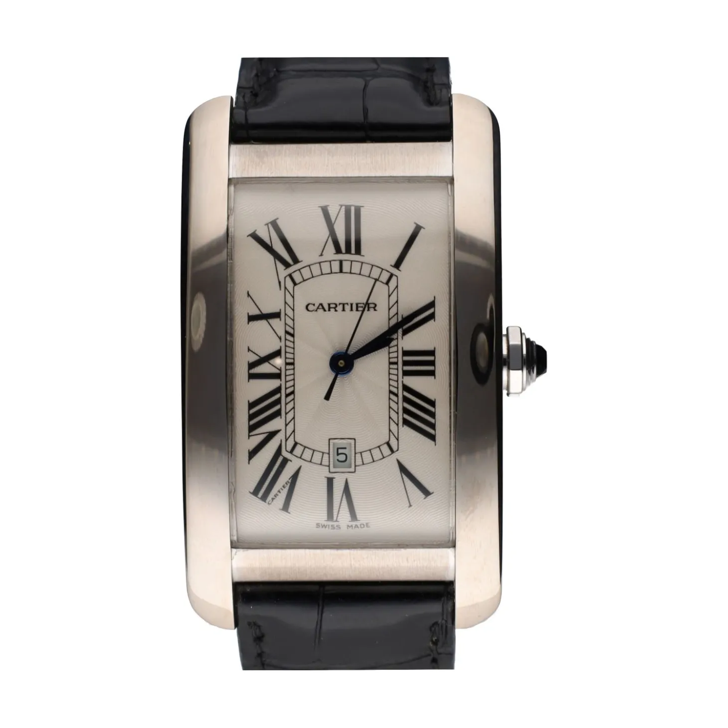 CARTIER Tank americano caballero oro blanco 26mm.