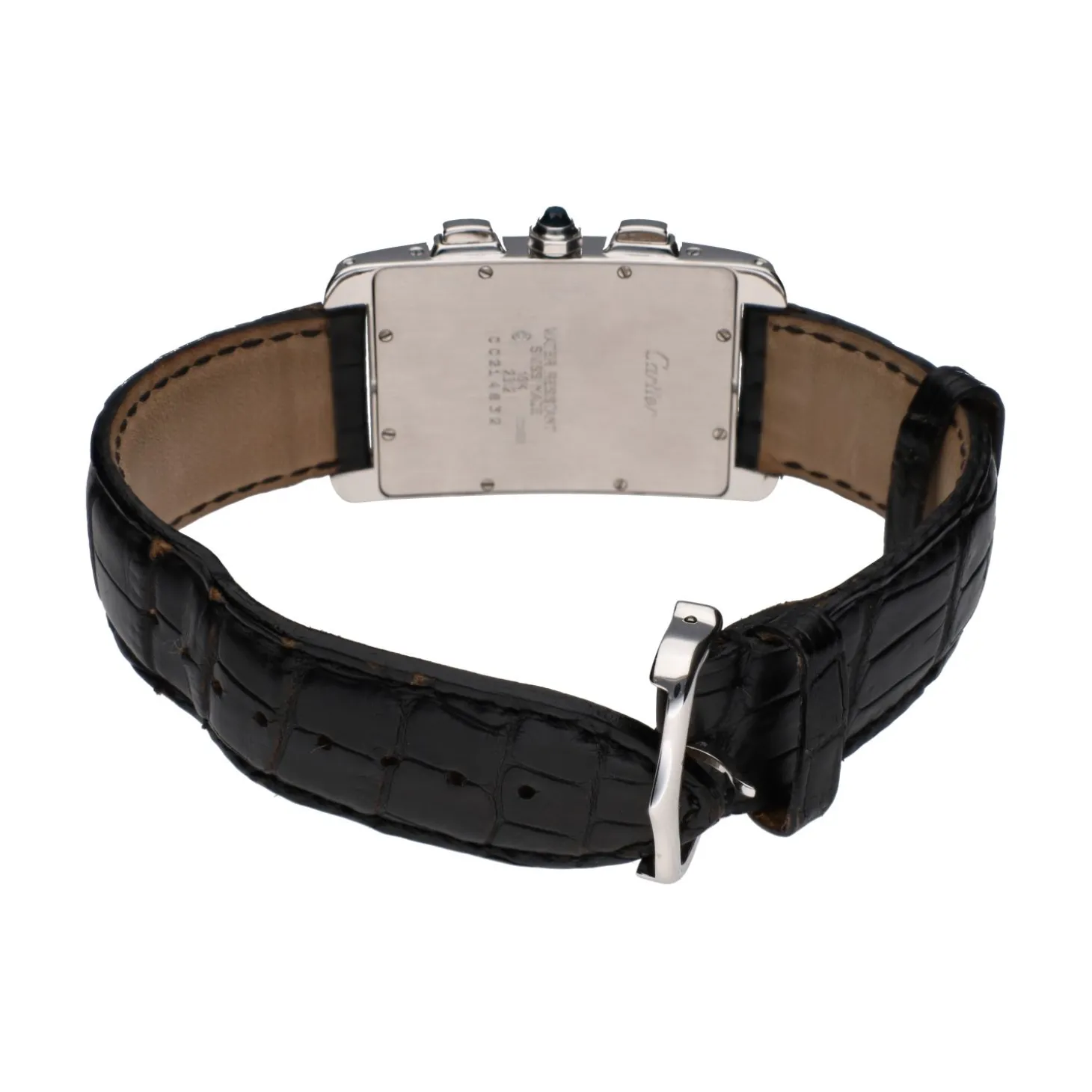 CARTIER Tank americano chronograph oro blanco 26mm.