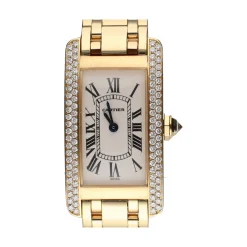 CARTIER Tank americano oro amarillo brillantes 19mm.