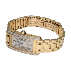 CARTIER Tank americano oro amarillo brillantes 19mm.