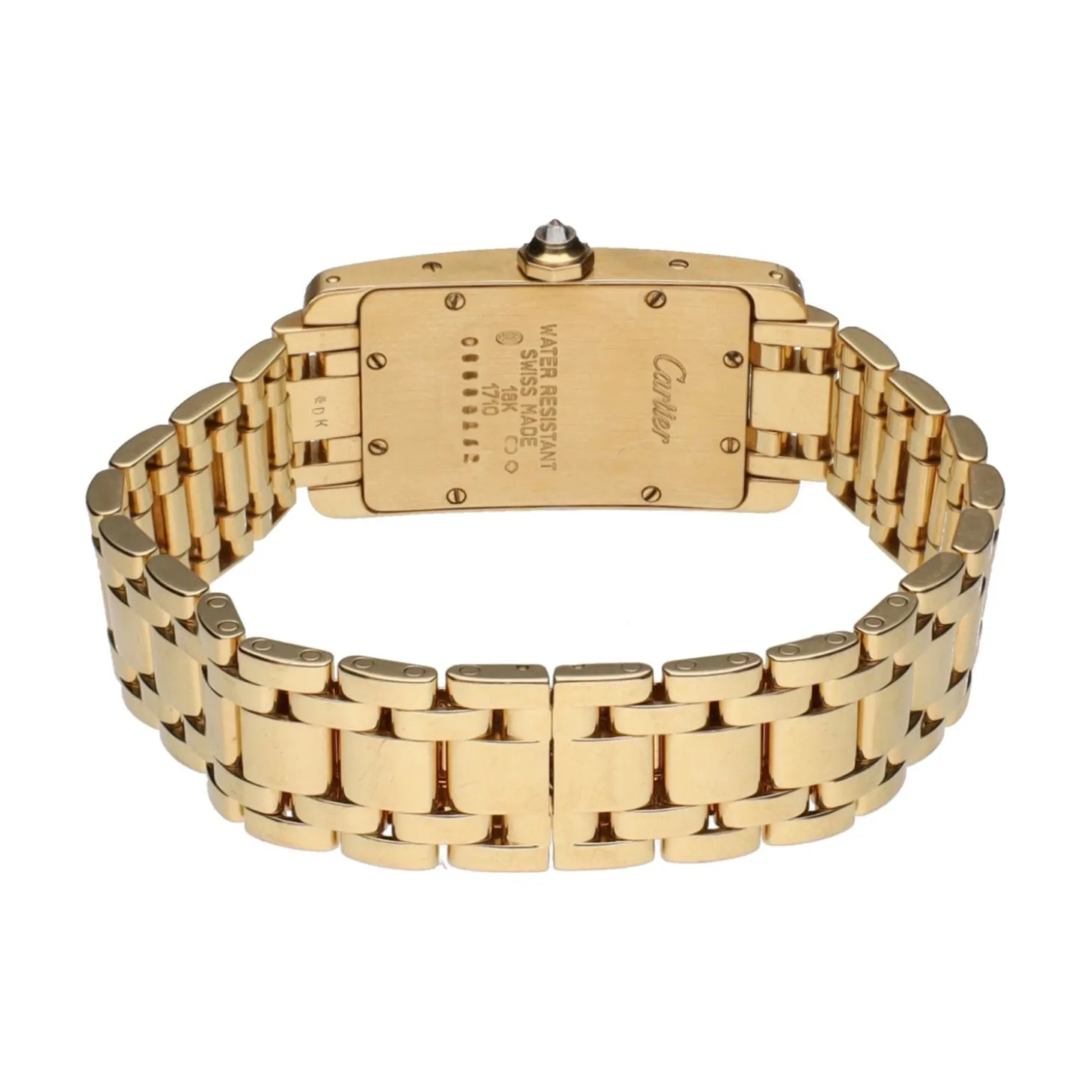 CARTIER Tank americano oro amarillo brillantes 19mm.