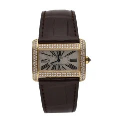 CARTIER Tank divan oro amarillo brillantes.