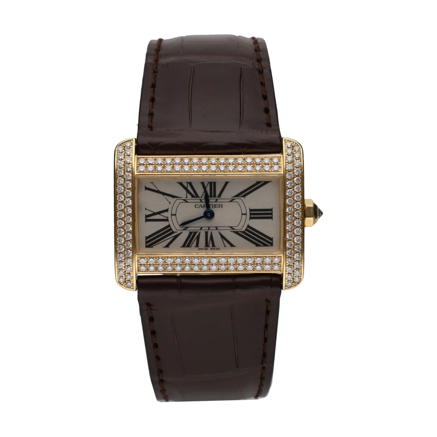 CARTIER Tank divan oro amarillo brillantes.