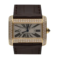 CARTIER Tank divan oro amarillo brillantes.