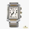 CARTIER Tank frances chrono acero y oro caballero.
