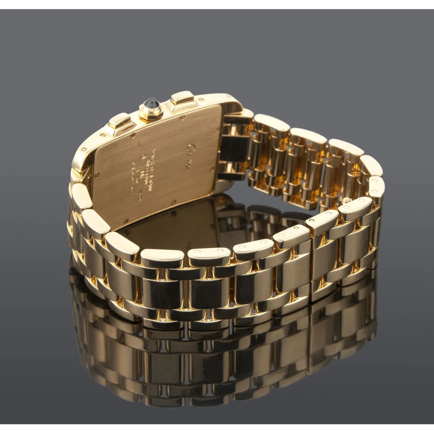 CARTIER Tank frances chrono oro amarillo caballero.