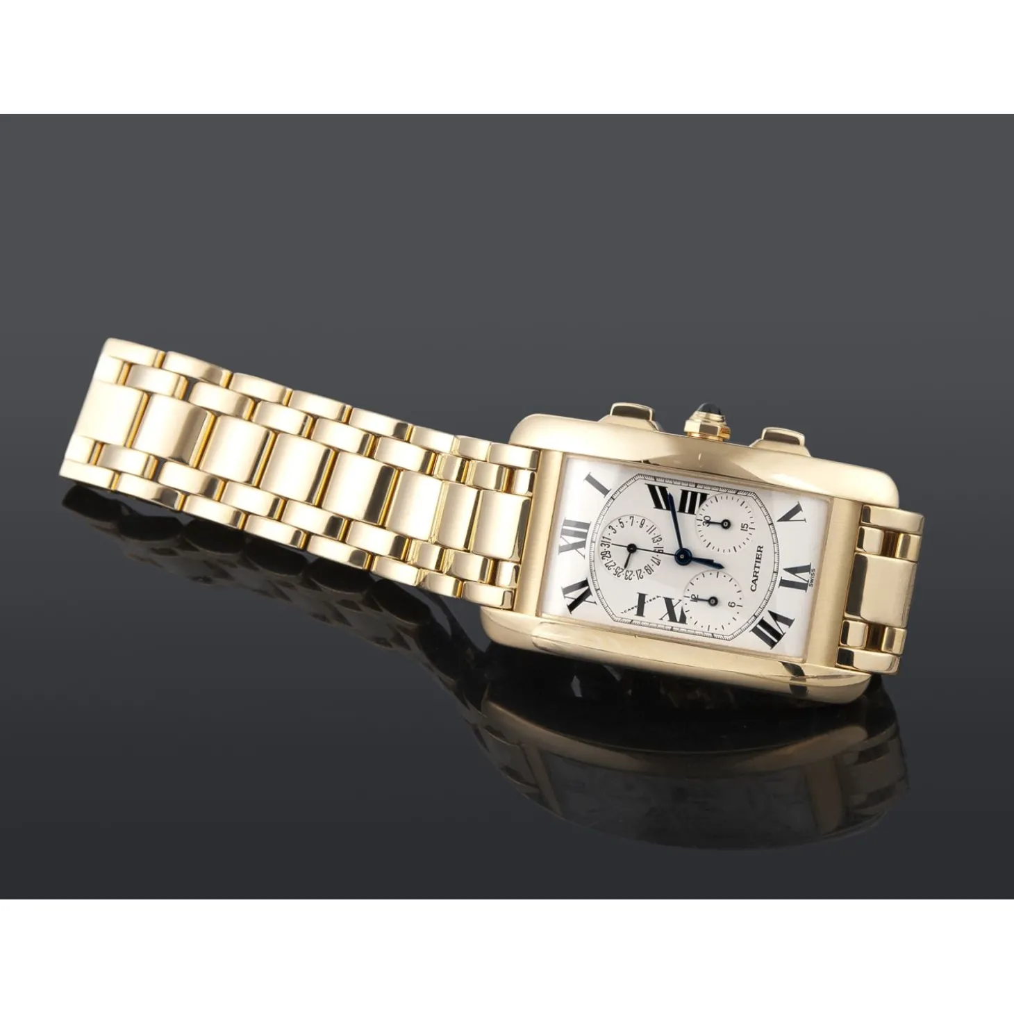 CARTIER Tank frances chrono oro amarillo caballero.