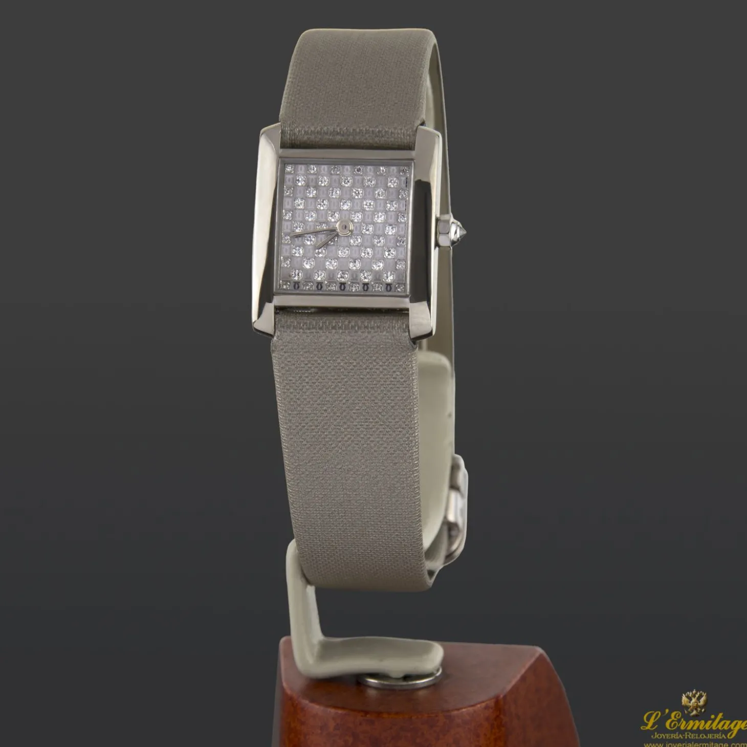 CARTIER Tank frances oro blanco diamantes señora