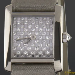 CARTIER Tank frances oro blanco diamantes señora