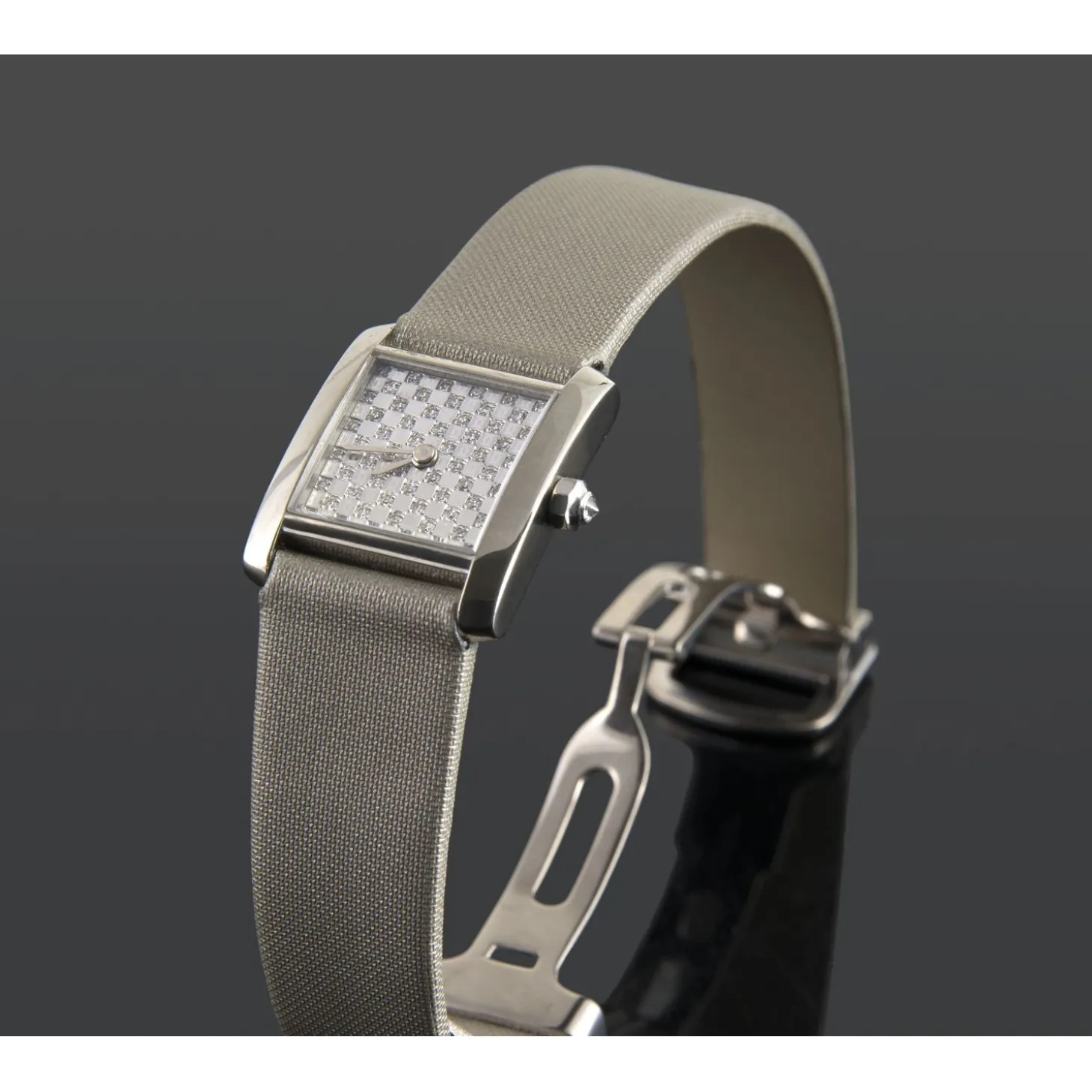 CARTIER Tank frances oro blanco diamantes señora