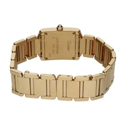 CARTIER Tank frances señora oro amarillo y brillantes.