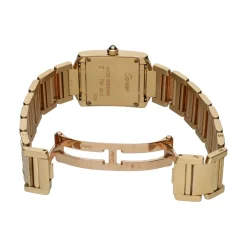 CARTIER Tank frances señora oro amarillo y brillantes.