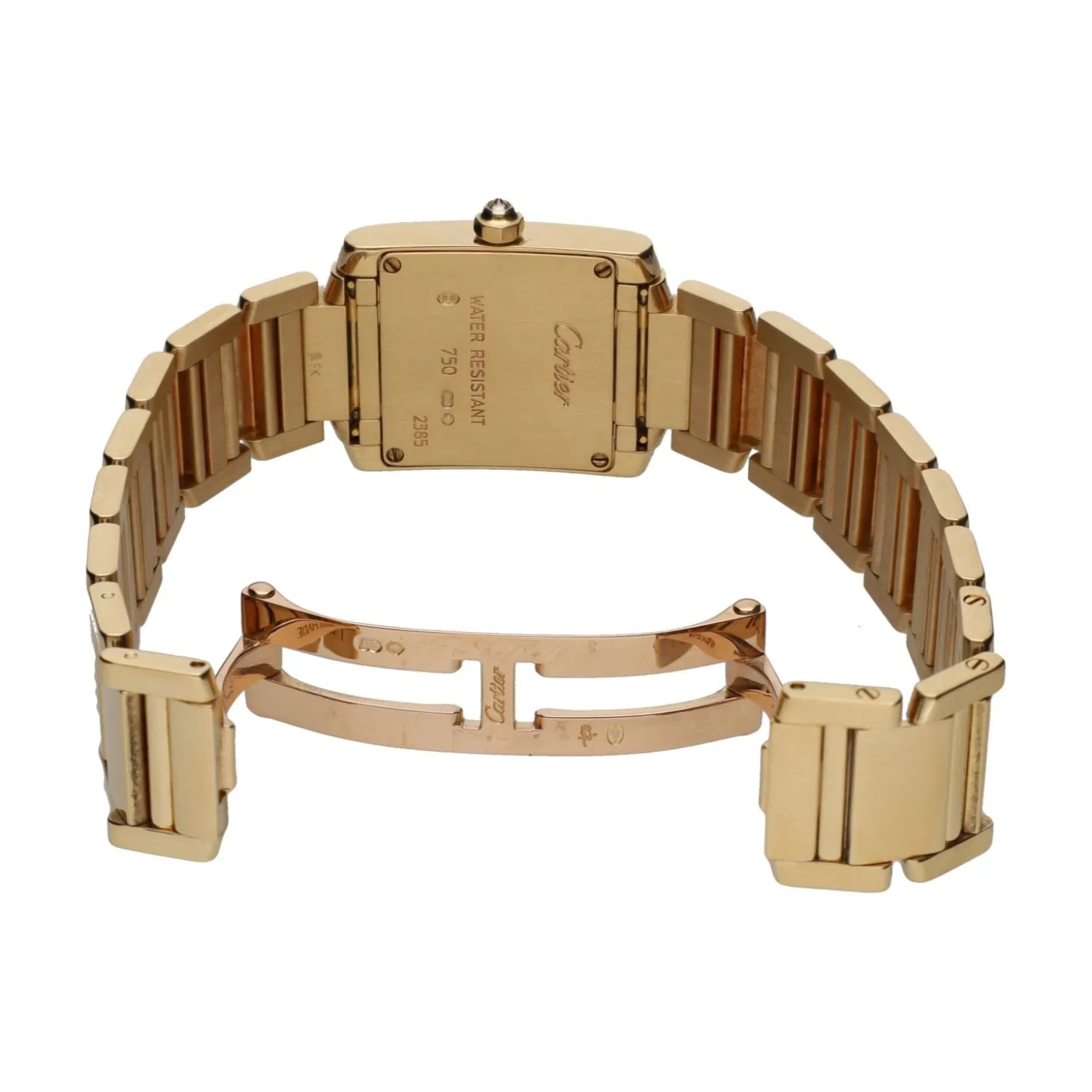 CARTIER Tank frances señora oro amarillo y brillantes.