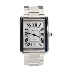 CARTIER Tank solo xl acero automático.