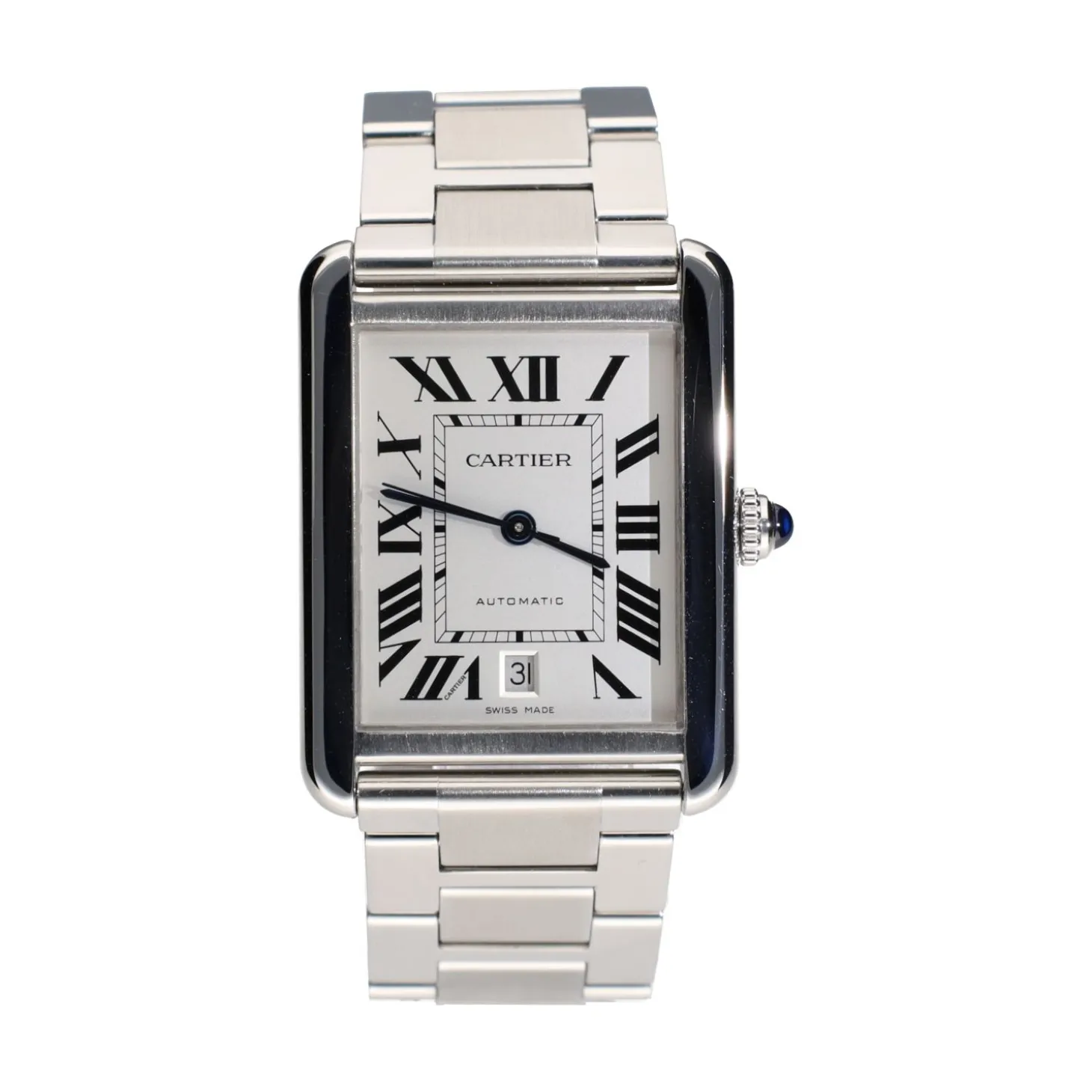 CARTIER Tank solo xl acero automático.