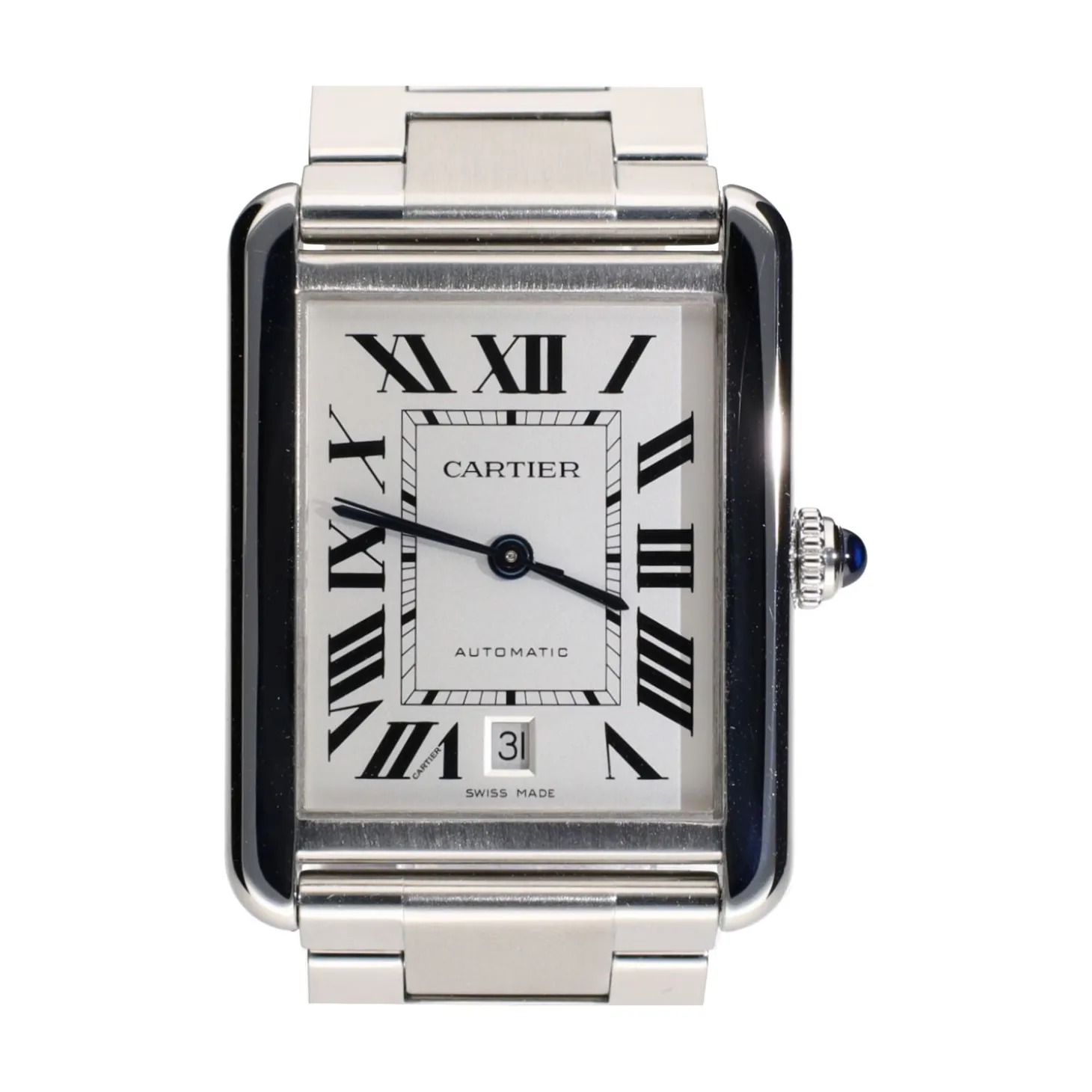CARTIER Tank solo xl acero automático.
